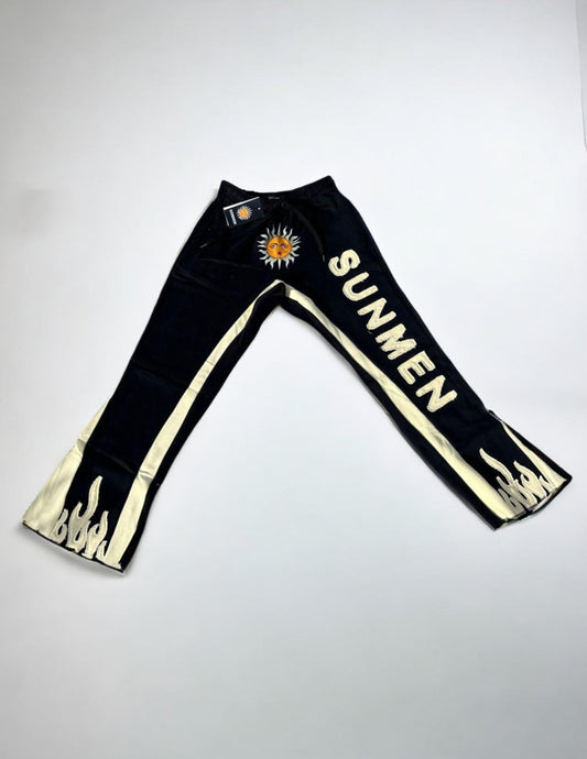 SunMen “Smokey Robinson” Flared Pants (Black)